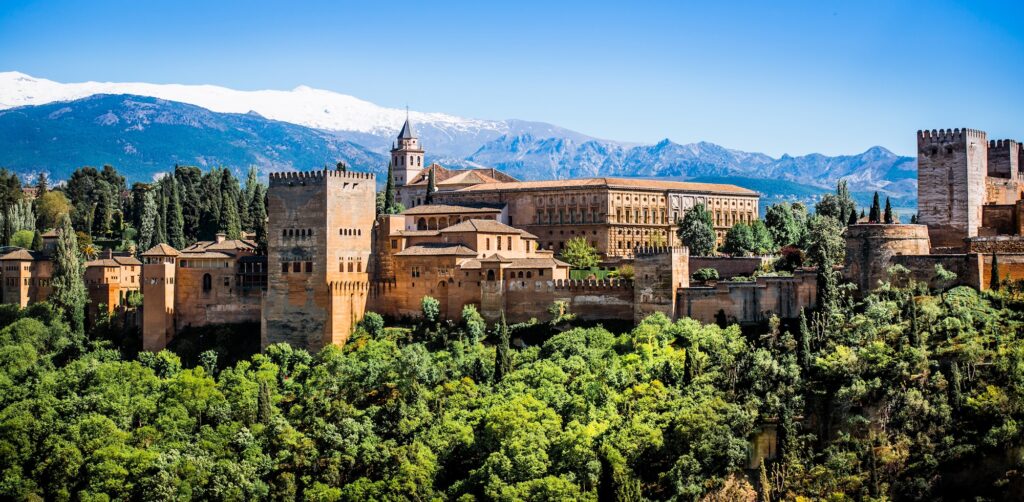 famous Alhambra in Granada