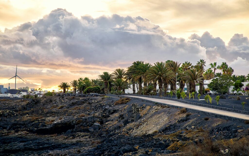 Sunset in Lanzarote, Canary Islands, Spain